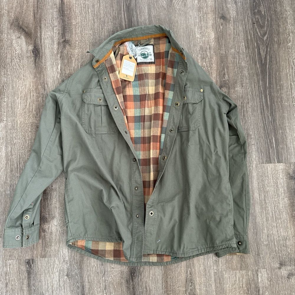 Green utility jacket